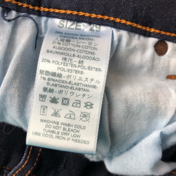 Free People Hi-Rise Dark Wash Jeans Size 29 - Picture 7 of 7